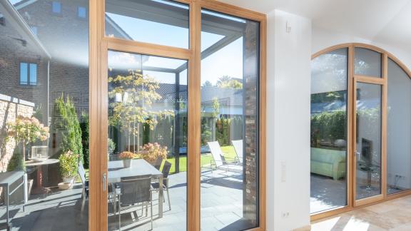 Holz-Aluminium-Fenster Innenansicht